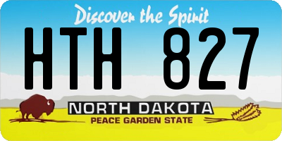 ND license plate HTH827