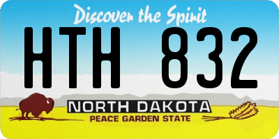 ND license plate HTH832