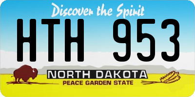 ND license plate HTH953