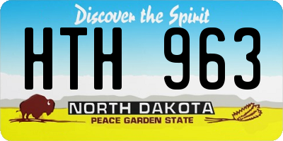 ND license plate HTH963