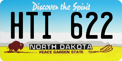 ND license plate HTI622