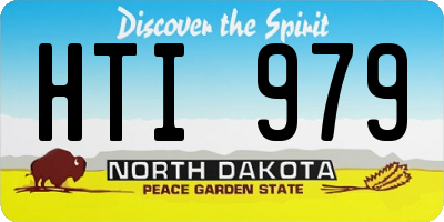 ND license plate HTI979