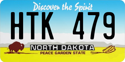 ND license plate HTK479