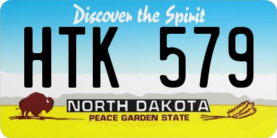 ND license plate HTK579