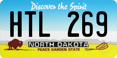 ND license plate HTL269
