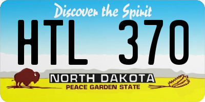 ND license plate HTL370
