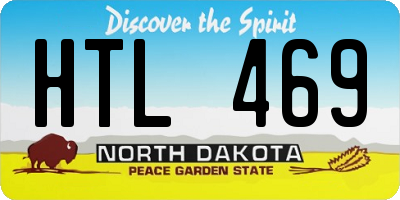 ND license plate HTL469