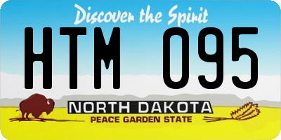 ND license plate HTM095