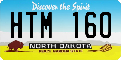 ND license plate HTM160