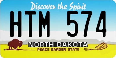 ND license plate HTM574
