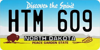 ND license plate HTM609
