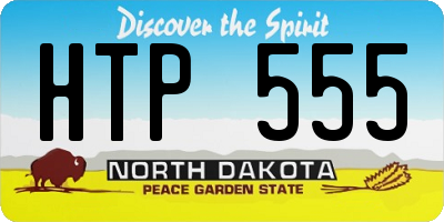 ND license plate HTP555