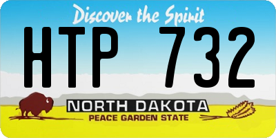 ND license plate HTP732