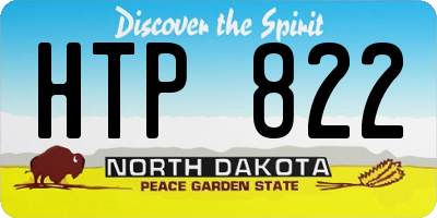 ND license plate HTP822