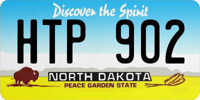 ND license plate HTP902