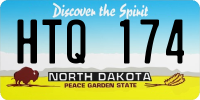 ND license plate HTQ174