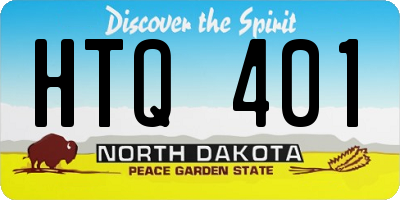 ND license plate HTQ401