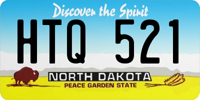 ND license plate HTQ521