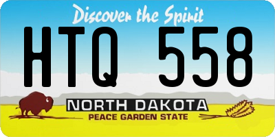 ND license plate HTQ558