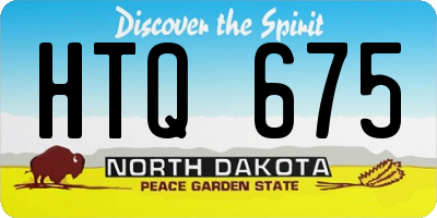 ND license plate HTQ675