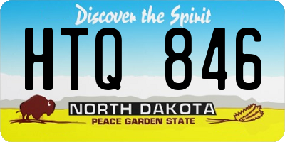 ND license plate HTQ846