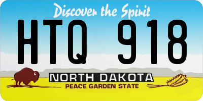 ND license plate HTQ918