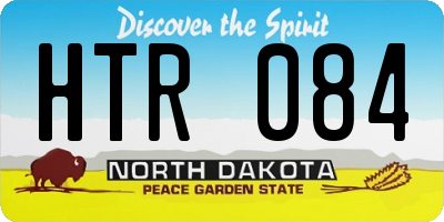 ND license plate HTR084
