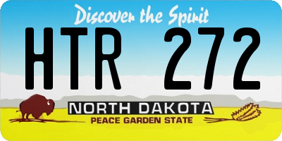 ND license plate HTR272