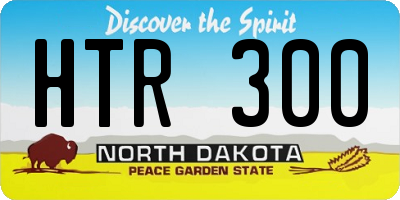 ND license plate HTR300