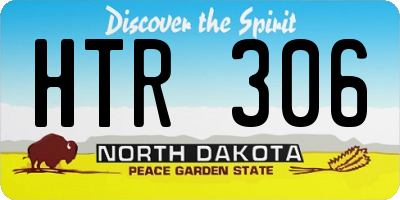 ND license plate HTR306