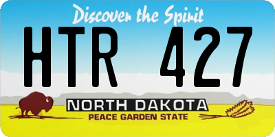 ND license plate HTR427