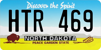 ND license plate HTR469