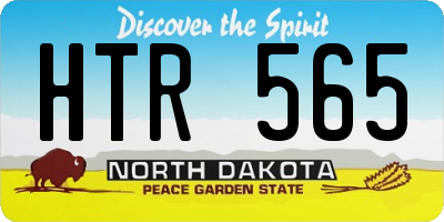 ND license plate HTR565