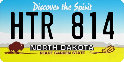 ND license plate HTR814
