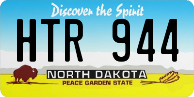 ND license plate HTR944