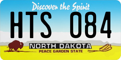 ND license plate HTS084