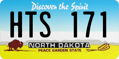 ND license plate HTS171