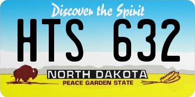 ND license plate HTS632