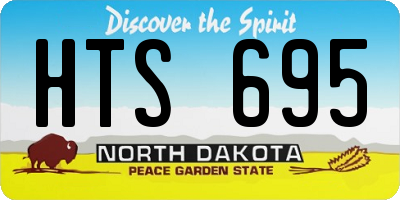 ND license plate HTS695