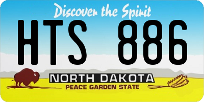 ND license plate HTS886