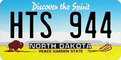 ND license plate HTS944