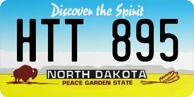 ND license plate HTT895