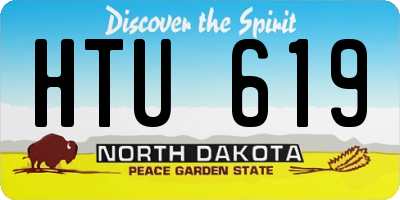 ND license plate HTU619