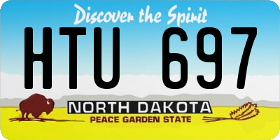 ND license plate HTU697