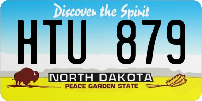 ND license plate HTU879