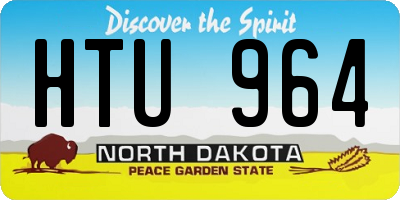 ND license plate HTU964