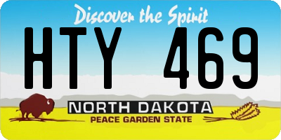 ND license plate HTY469