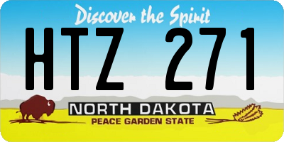 ND license plate HTZ271