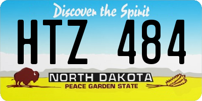 ND license plate HTZ484