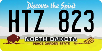 ND license plate HTZ823